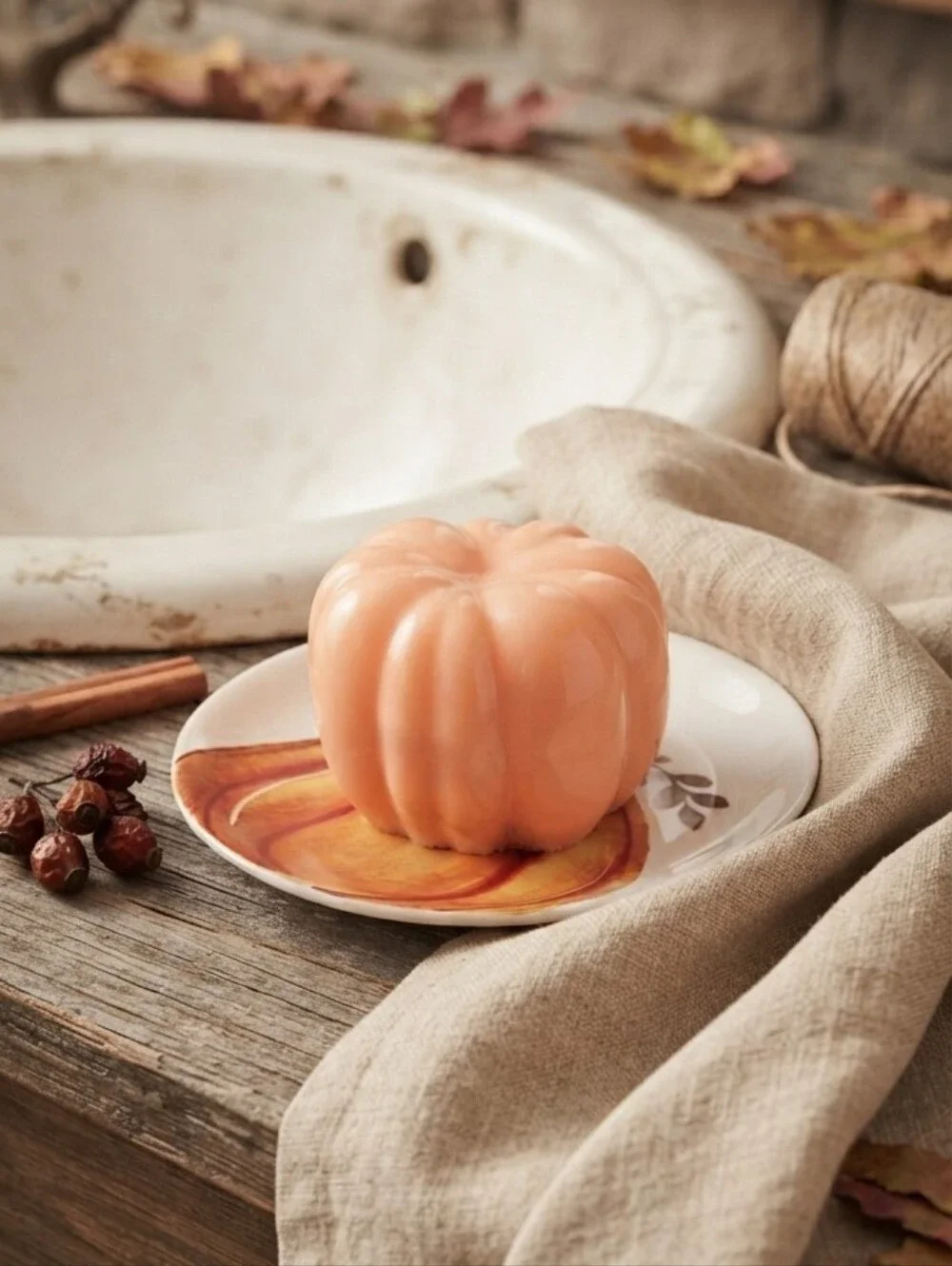 Decorative Pumpkin Fragrance-Shaped Goats Milk Soap -